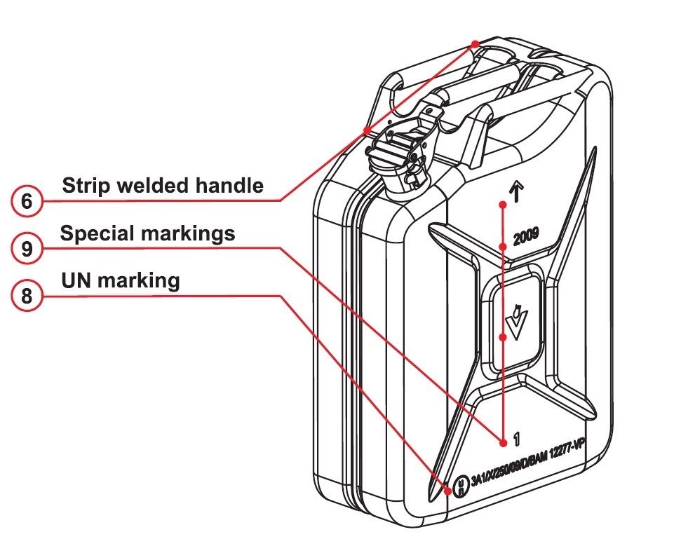 VALPRO Products Metal fuel cans Military